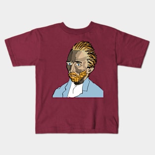 Van Gogh portrait - moody Kids T-Shirt
